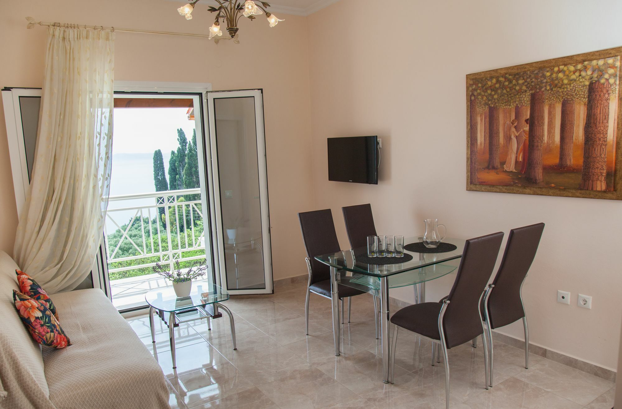 Brentanos Apartments - A - View Of Paradise Gastouri  Екстер'єр фото